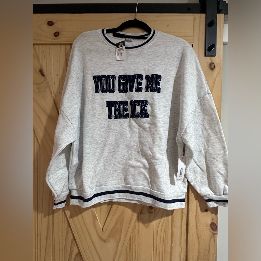 Rue21 Light Gray Sweatshirt